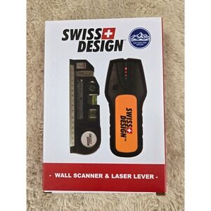 Swiss Design Wall Scanner Laser Level Stud Finder 3in1 Tool New in‎ Box